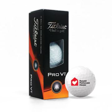 Picture of Ronald McDonald House Titleist Pro V1 Golf Balls 3/PK