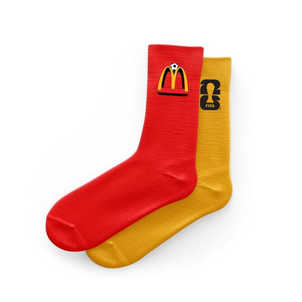 Picture of Gold & Red Goal Arches Trophy Socks
