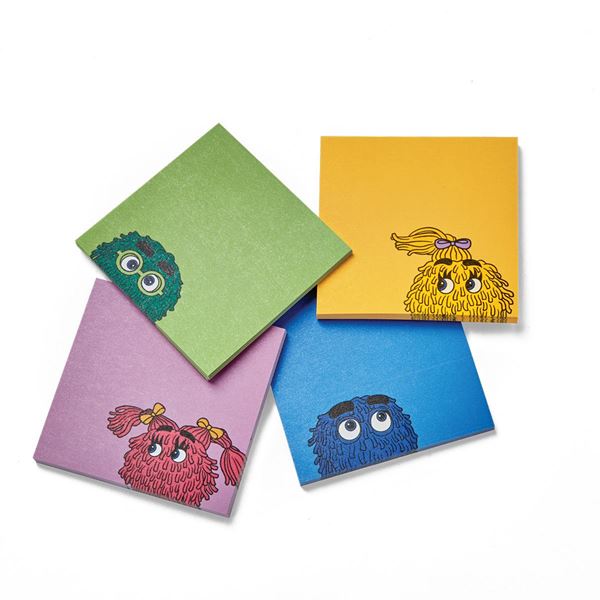 Picture of Fry Friends Post-it® Notes Pad 4-Pack