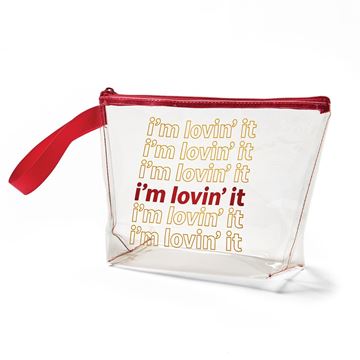 Picture of i'm lovin' it Clear Vinyl Bag with Hand Strap