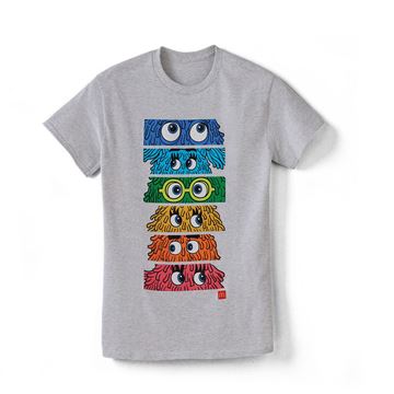 Picture of Stacked Fry Friends Graphic T-Shirt