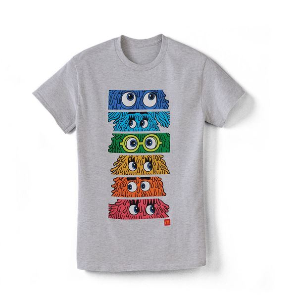 Picture of Stacked Fry Friends Graphic T-Shirt