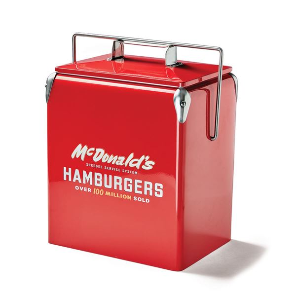 Picture of Retro McDonald's Red Metal Cooler