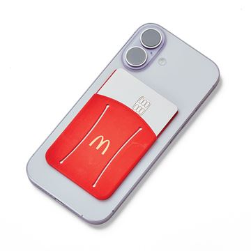 Picture of Arches Red Finger Grip Cell Phone Card Holder