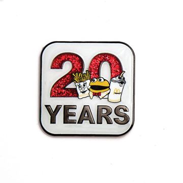 Picture of 20 Year Anniversary Glitter Lapel Pin