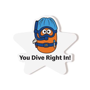 Picture of Diver McNugget Buddy Lapel Pin