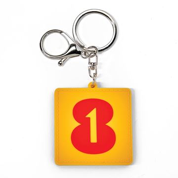 Picture of 1 in 8 PVC Keychain