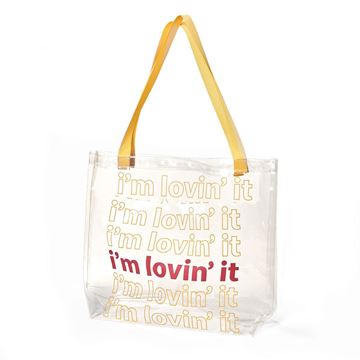 Picture of i'm lovin' it Clear Vinyl Tote