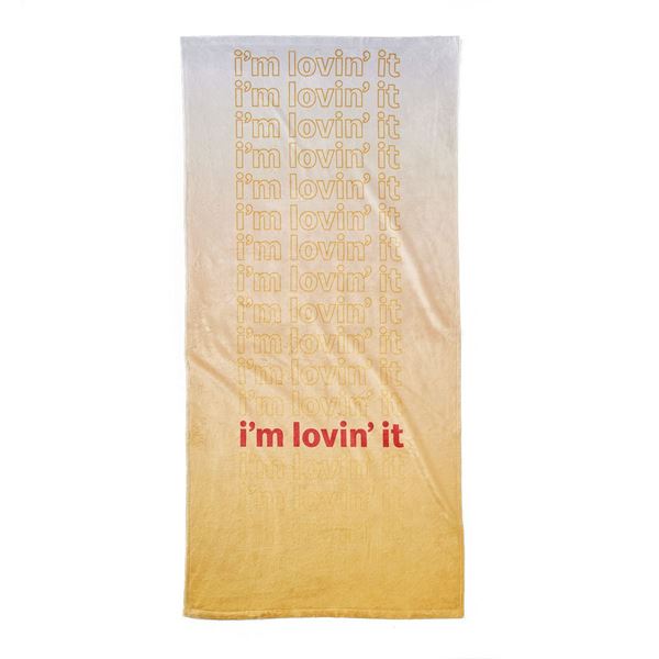Picture of I’m lovin' it Ombre Beach Towel