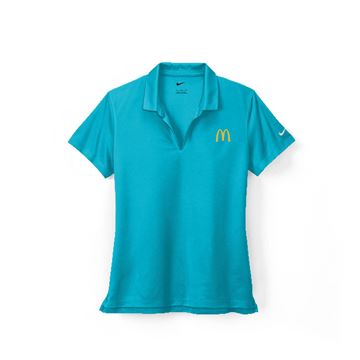 Picture of Ladies' Nike Teal Blue Micro Pique Arches Polo