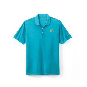 Picture of Men's Nike Teal Blue Micro Pique Arches Polo