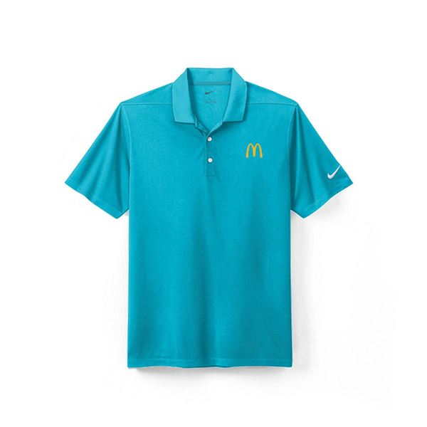 Picture of Men's Nike Teal Blue Micro Pique Arches Polo