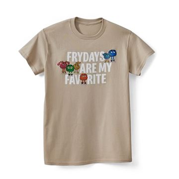 Picture of Frydays are my Favorite Cream T-Shirt