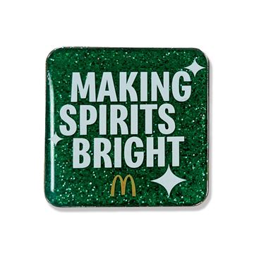 Picture of Making Spirits Bright Glitter Lapel Pin