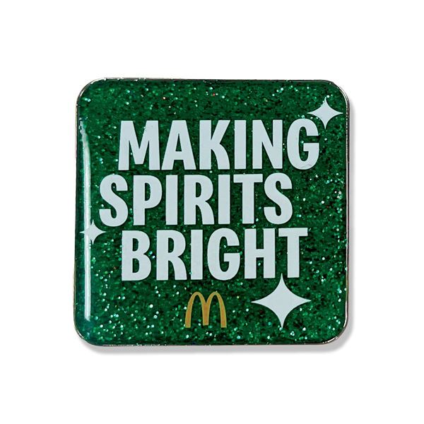 Picture of Making Spirits Bright Glitter Lapel Pin