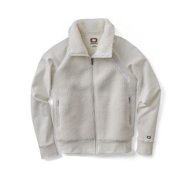 Picture of Wordmark White Ladies' OGIO® Luuma Sherpa Full-Zip Jacket