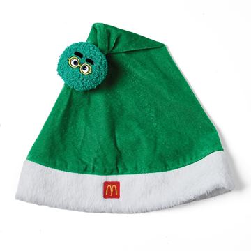 Picture of Green Fry Friend Santa Hat