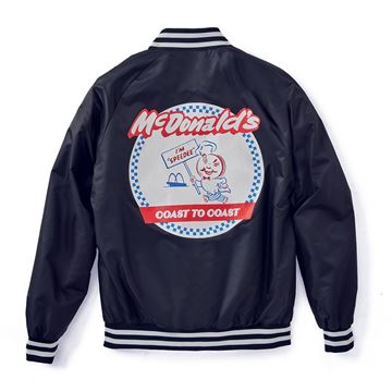 Picture of Speedee Varsity Satin Bomber Jacket