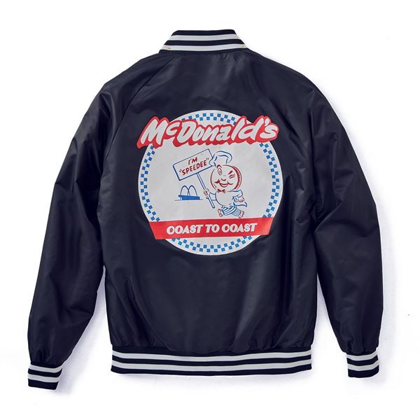Picture of Speedee Varsity Satin Bomber Jacket