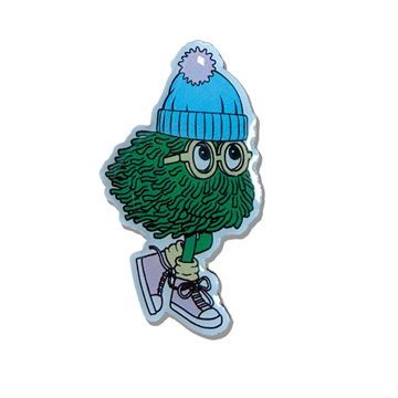 Picture of Green Winter Fry Friend Lapel Pin