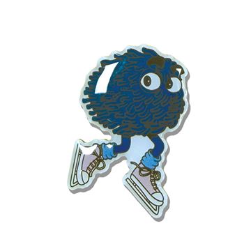 Picture of Ice-Skating Blue Fry Friend Lapel Pin